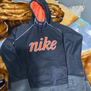 Nike Coral and Gray Sweatshirt